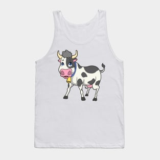 Kawaii cow Tank Top